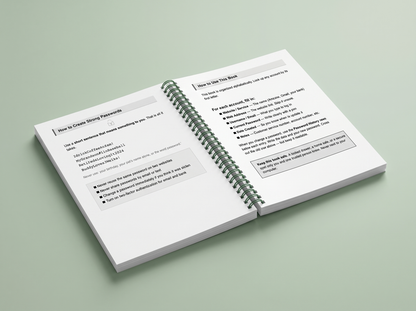 The Senior's Password Book