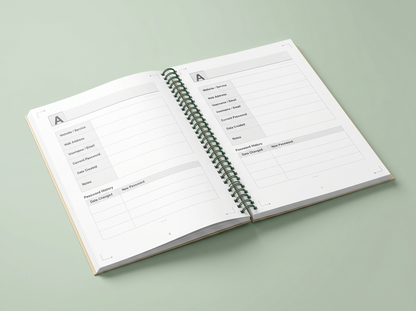 The Senior's Password Book